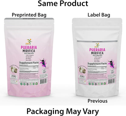 Pueraria Mirifica 10:1 Extract – 1,000 mg per Serving, 100 Capsules