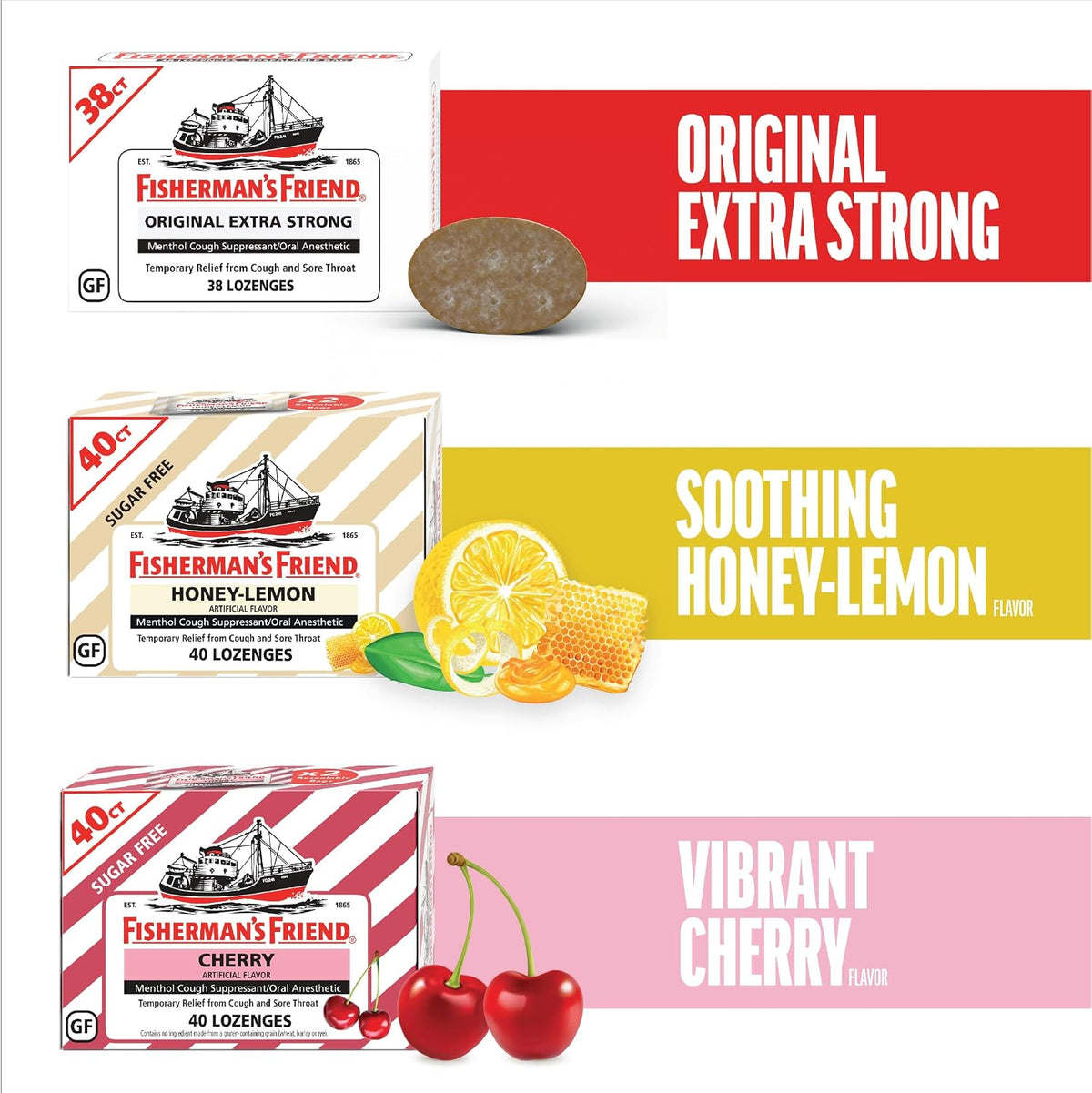 Fisherman's Friend Original Extra Strong Cough Lozenges - 10mg Menthol - 38 Lozenges per Pack (6-Pack) - görsel 6