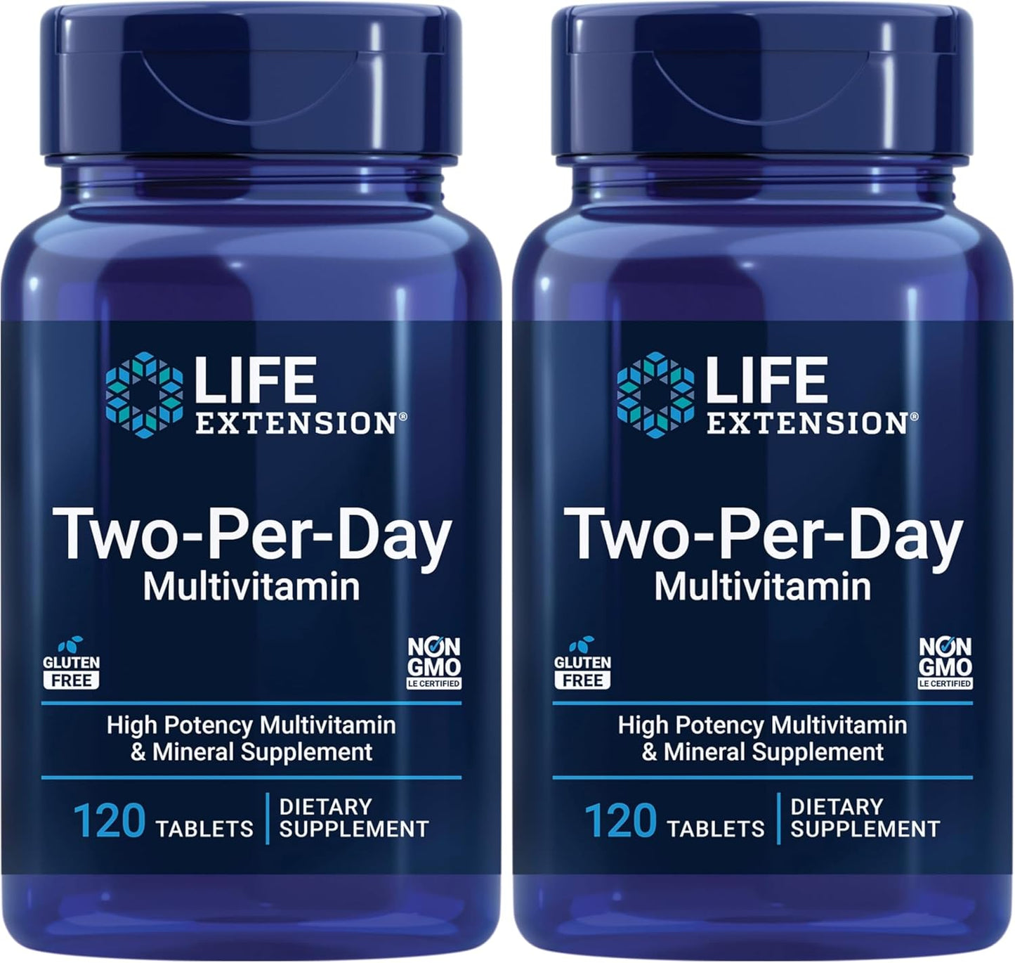 Life Extension Two-Per-Day Multivitamin - for Heart, Brain, Blood Vessel & Cellular Health - Gluten-Free – Non-GMO – 60 Capsules - görsel 10