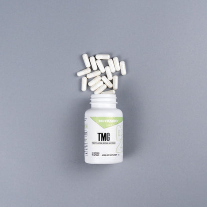 NutraBio TMG (Trimethylglycine) 500mg Capsules – Betaine Anhydrous