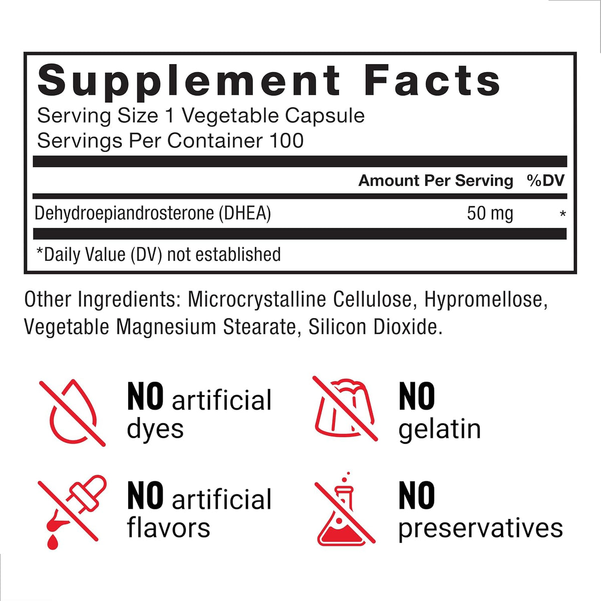 Force Factor DHEA 50 mg, 100 Vegetable Capsules - görsel 5