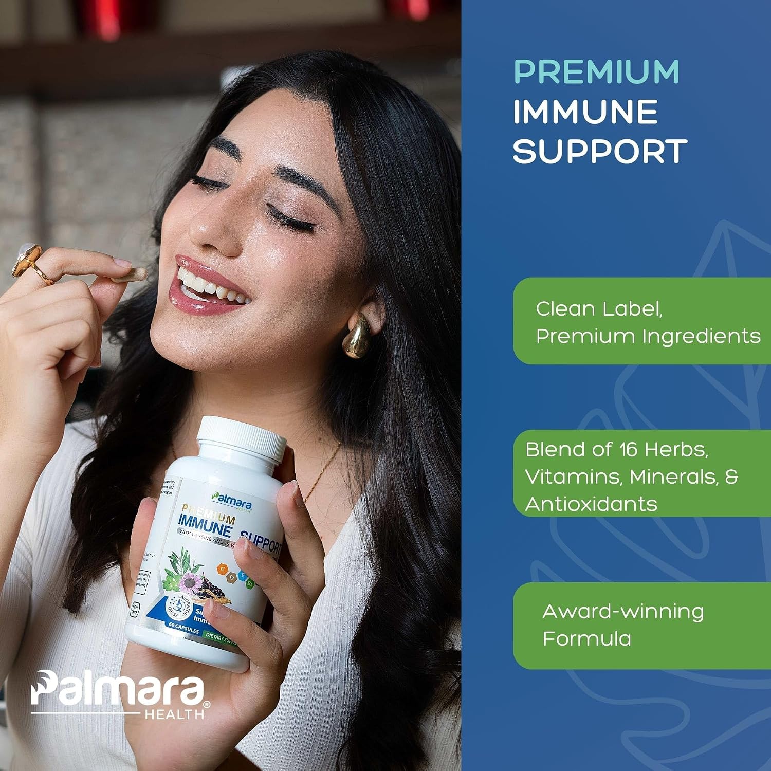 Palmara Health Premium Immune Support, 60 Capsules - görsel 4