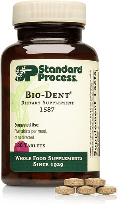 Standard Process Bio-Dent – Supports Bone and Muscle Health – Whole Food Supplement – 180 Tablets