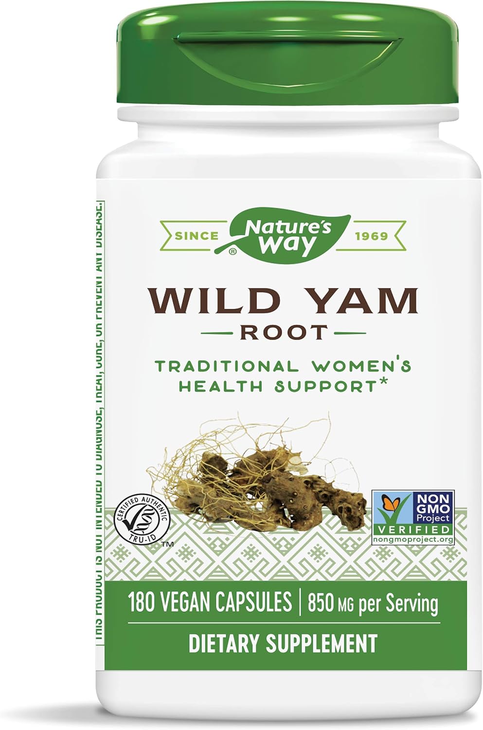 Nature's Way, Wild Yam - 180 vegicaps - görsel 1
