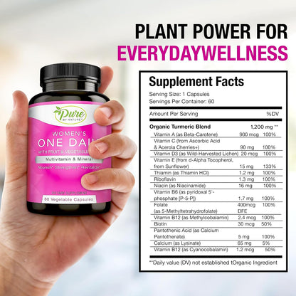 Pure By Nature One-Daily Multivitamin for Women, 60 Tablets