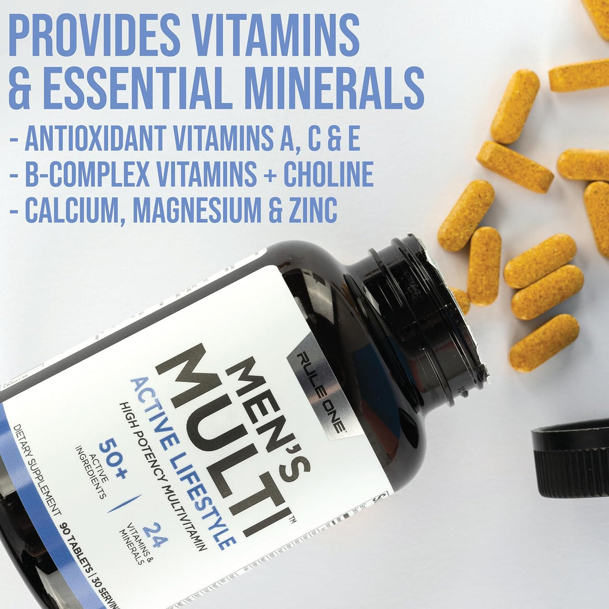Rule 1 Proteins Men's Daily Multi - 180 Tablets, 60 Day Supply - görsel 7