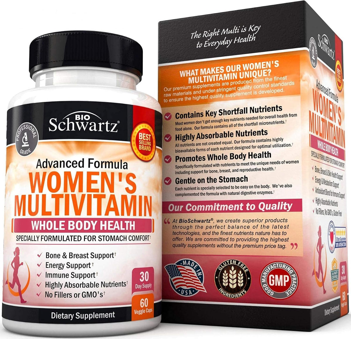 BioSchwartz Women’s Multivitamin with Vitamin D3 – 60 Tablets - görsel 6