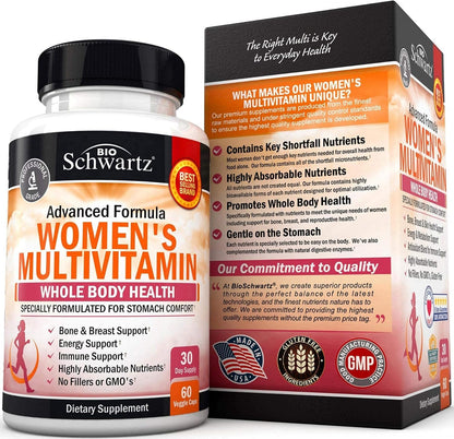 BioSchwartz Women’s Multivitamin with Vitamin D3 – 60 Tablets