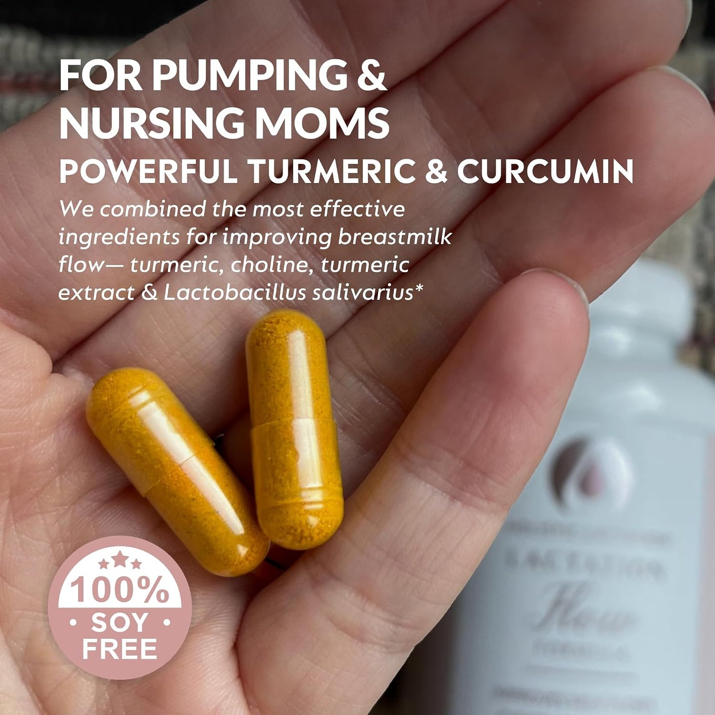 Holistic Lactation® Lactation Flow Formula (60 Servings), Supplement to Support Breastmilk Flow & Milk Supply, Contains Breastfeeding Probiotic and Choline, Lecithin-Free - görsel 3