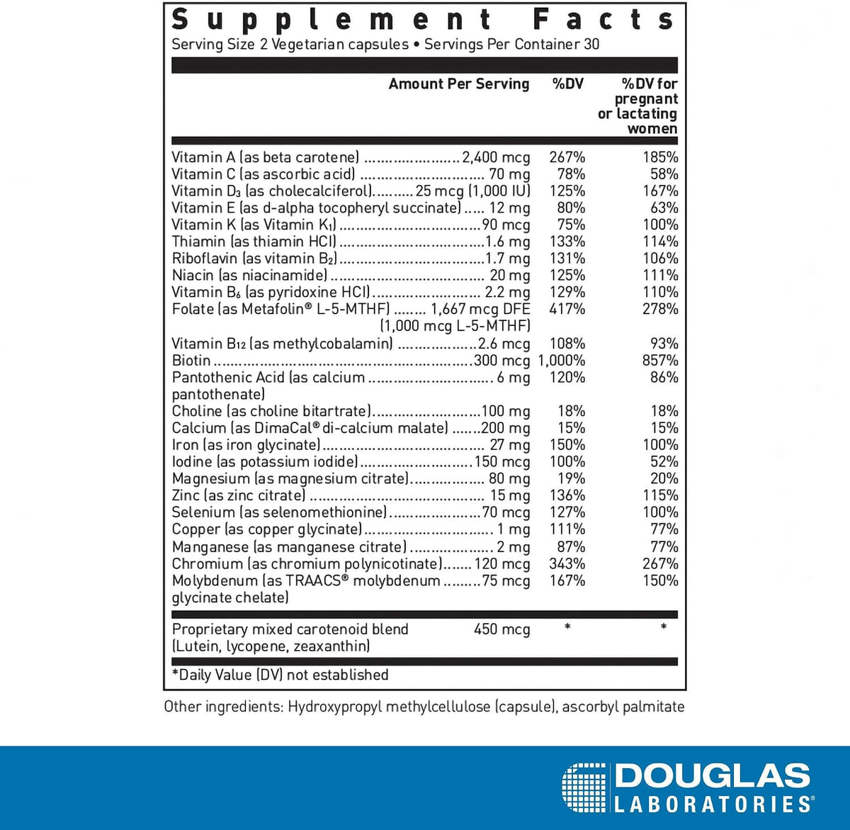 Douglas Laboratories Prenatal | Essential Vitamins and Minerals to Support Maternal Health | 60 Capsules - görsel 2
