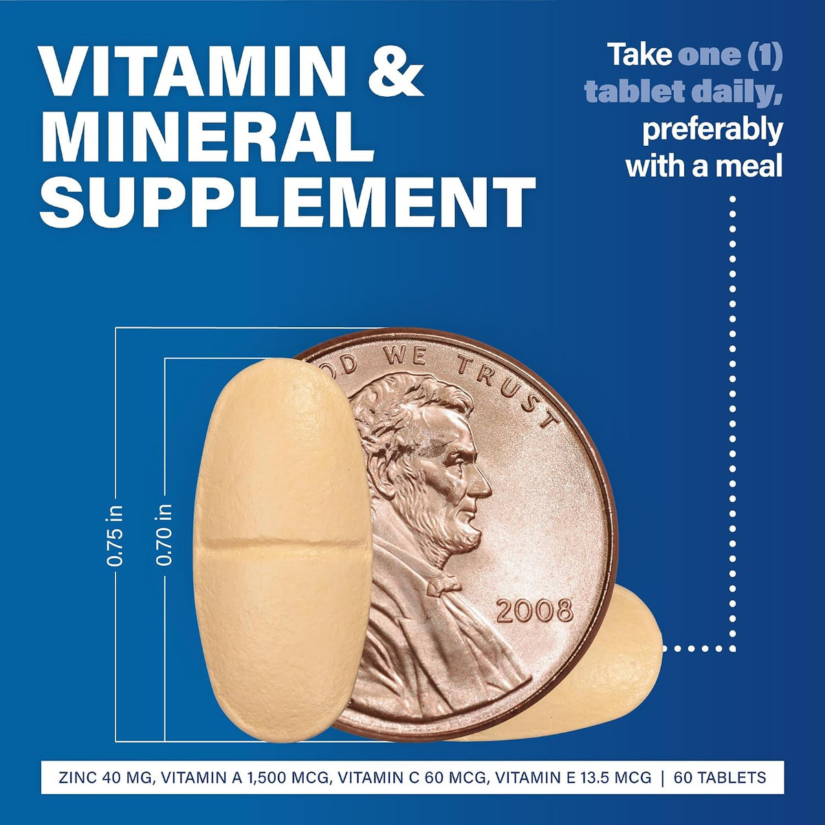 Major ProSight Vitamin and Mineral Supplement – High Potency Zinc with Vitamins, 60 Tablets - görsel 3