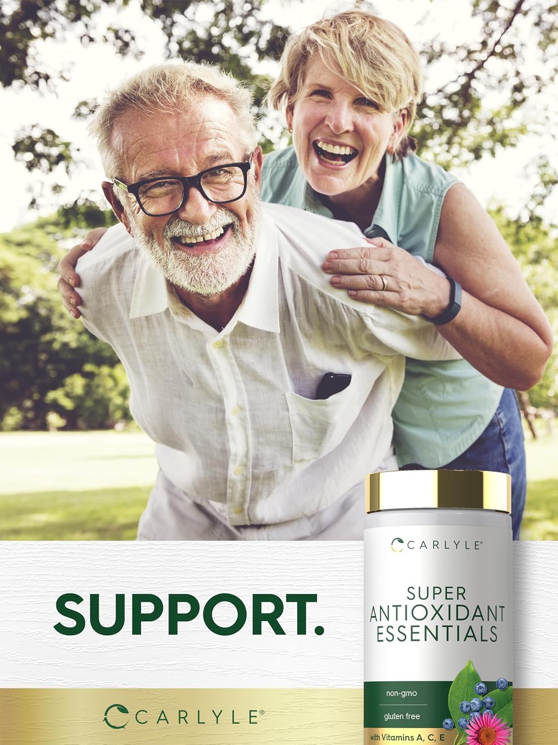 Carlyle Antioxidants Supplement | 100 Caplets | Nutritional Complex | Vitamins A, C & E | Non-GMO, Gluten-free Formula - görsel 6