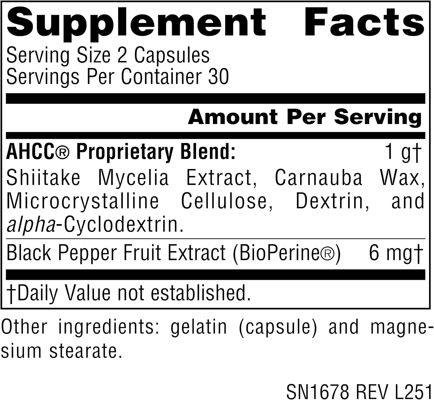 Source Naturals AHCC with Bioperine – 500 mg, 60 Capsules - görsel 2