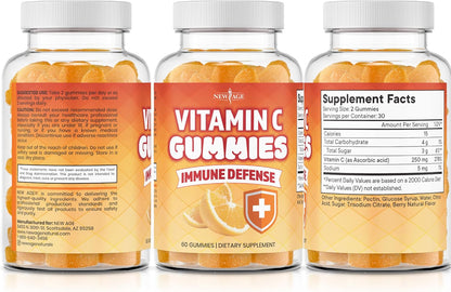 NEW AGE Vitamin C Gummies - Orange Flavour - 120 Gummies
