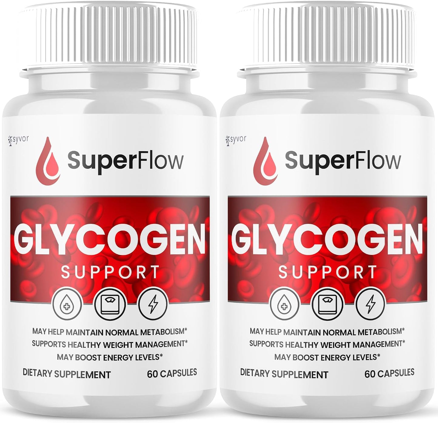 Super Flow Glycogen Support - Advanced Formula Glyco Optimiser (2 Pack, 120 Capsules) - görsel 1