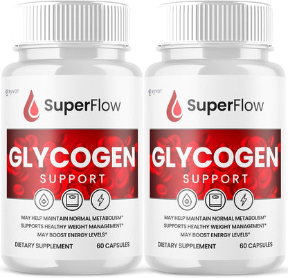 Super Flow Glycogen Support - Advanced Formula Glyco Optimiser (2 Pack, 120 Capsules)