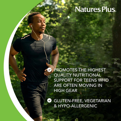 NaturesPlus Source of Life No Iron - 180 Tablets - Multivitamin & Mineral Supplement with Vitamin D3 - Supports Natural Energy & Wellbeing - Gluten Free, Vegetarian - 60 Servings