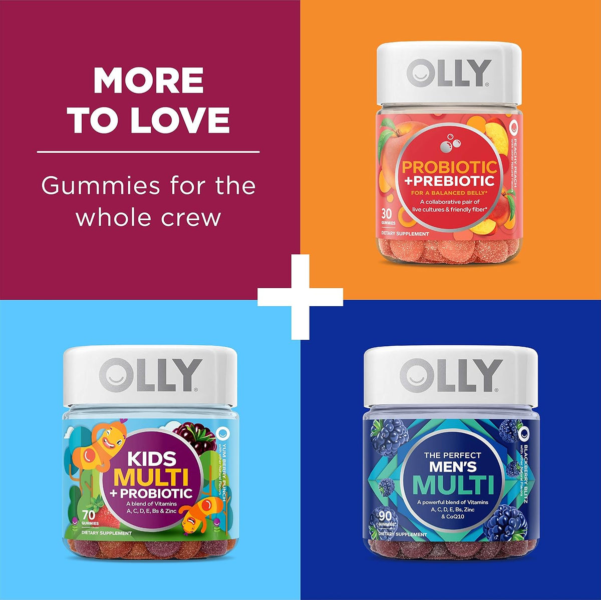 OLLY Women's Multivitamin Gummies - Berry Flavour, 180 Gummies (90-Day Supply) - görsel 7