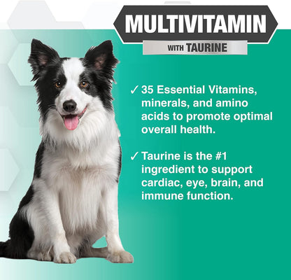 Progility Daily Multivitamin for Dogs – Helps Maintain Overall Vitality and Wellbeing with Taurine, Soft Chews with Probiotics (90 Count)