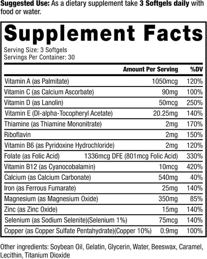 Gut Multivitamins: Nutritional Support for IBD Softgels 30-Day Supply