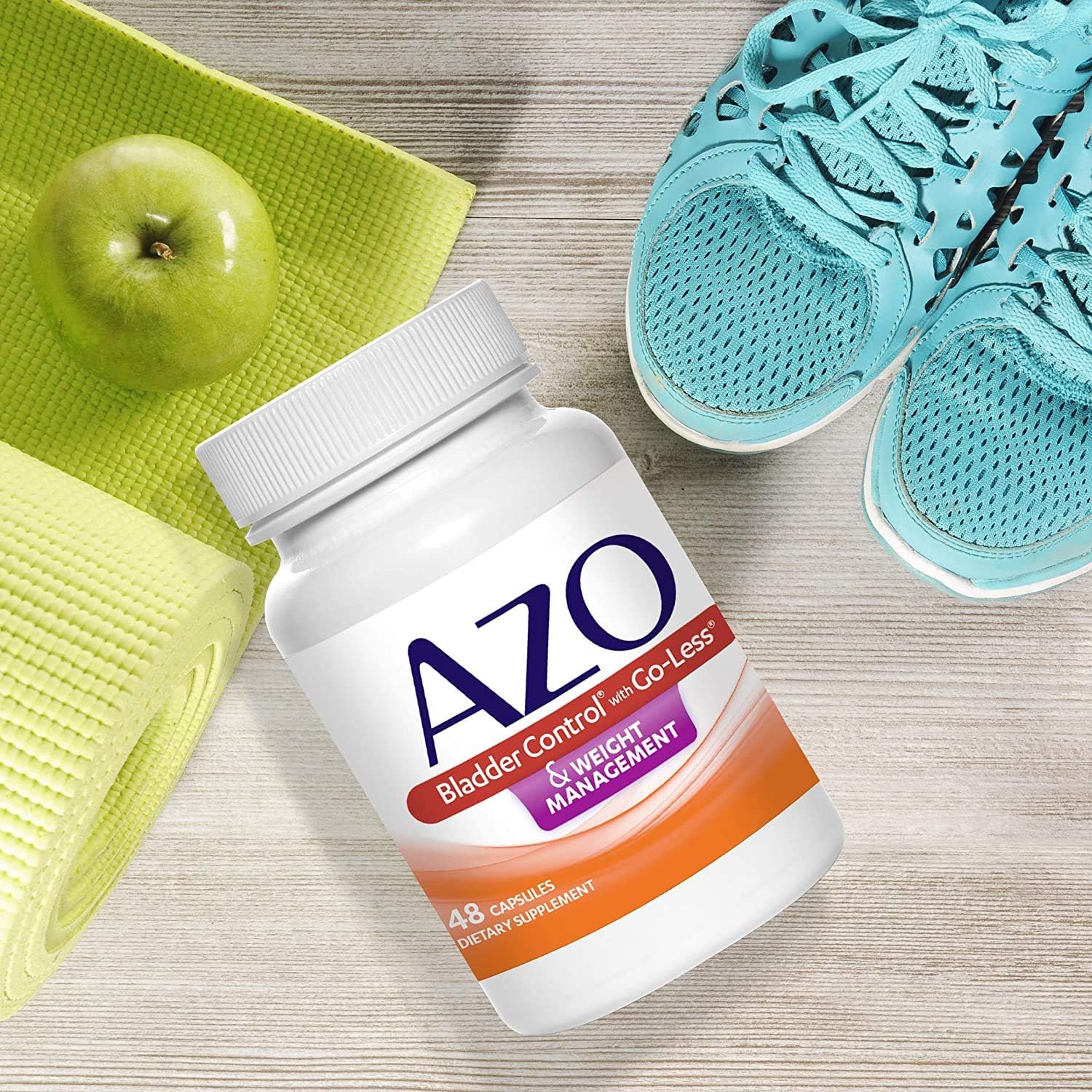 AZO Bladder Control with Go-Less & Weight Management Food Supplement - 48 Capsules - görsel 6