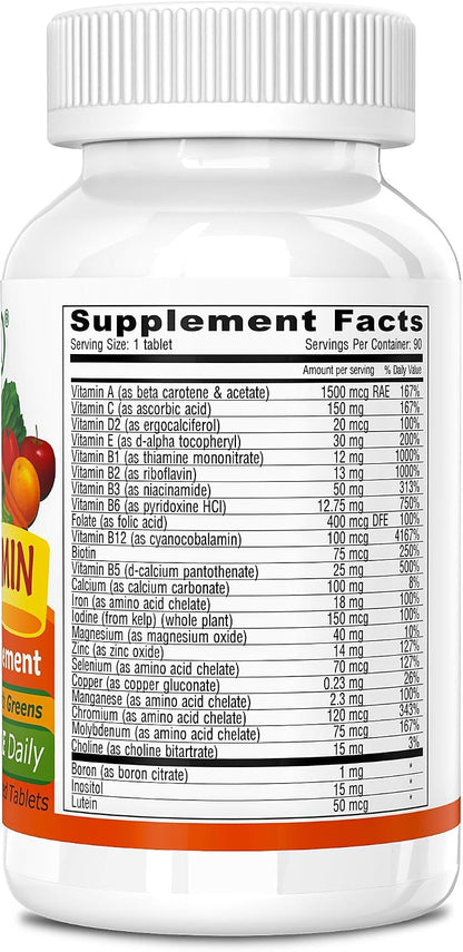 Deva Vegan Multivitamin and Mineral Supplement - 90 Coated Tablets