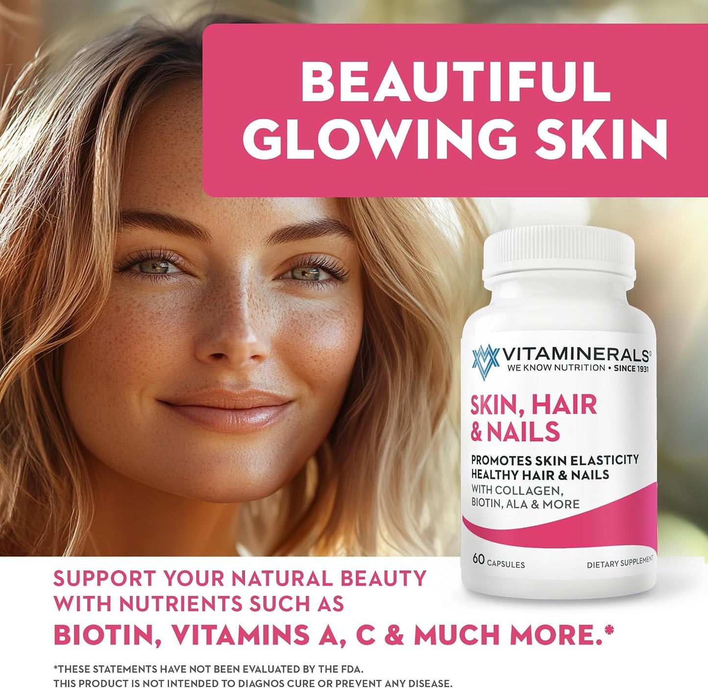 Vitaminerals 217 Hair, Skin & Nails 60 Capsules - görsel 3