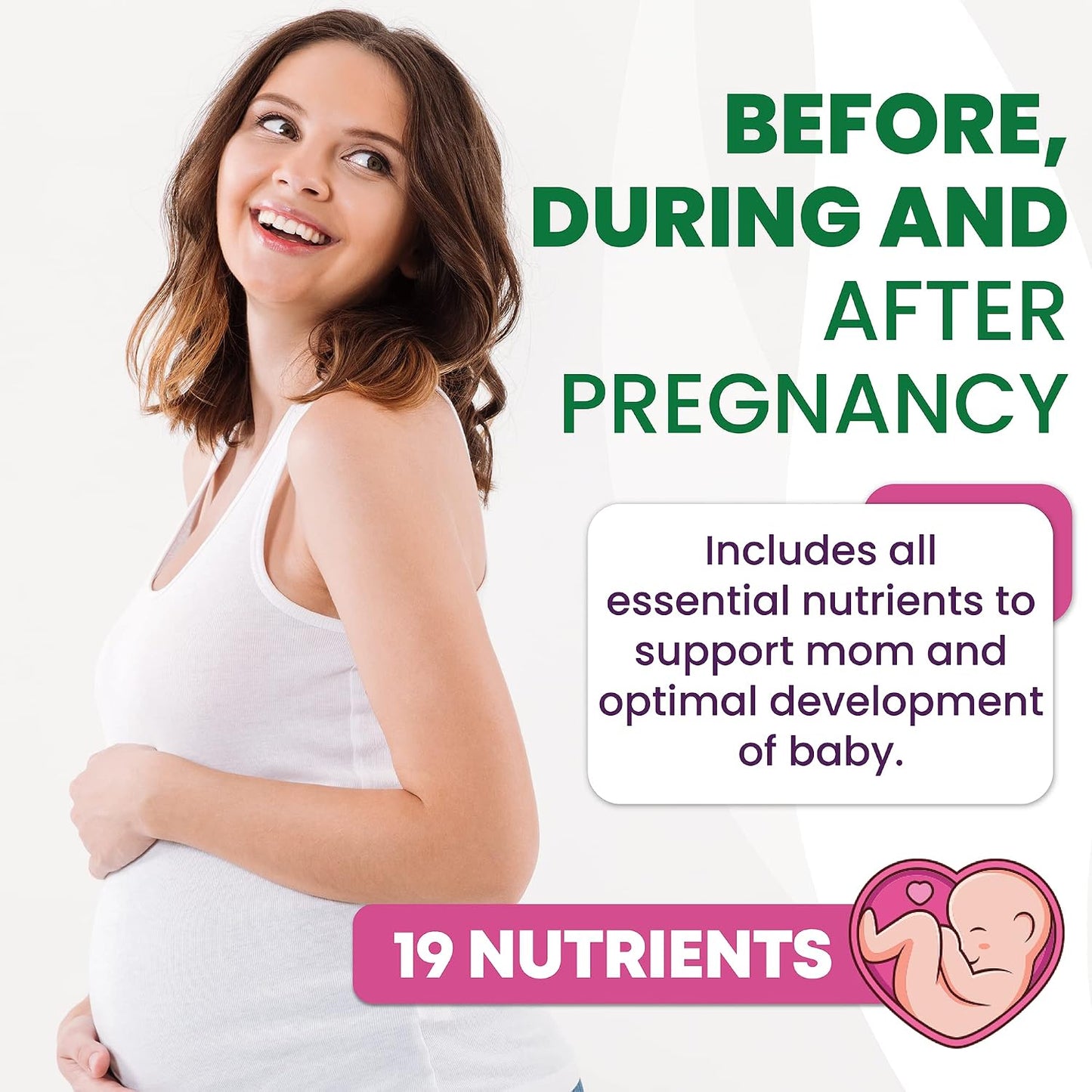 Built by Nature Prenatal Vitamins for Women - 120 Softgels - görsel 3