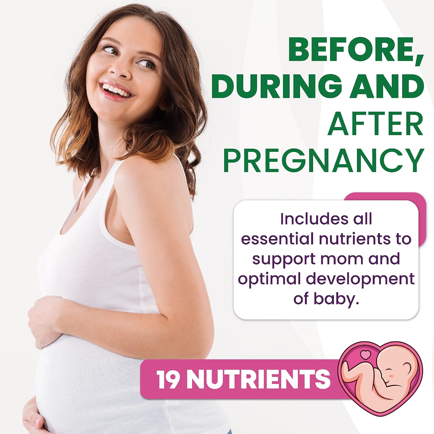 Built by Nature Prenatal Vitamins for Women - 120 Softgels - görsel 3