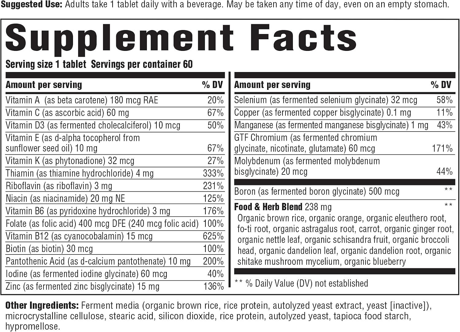 INNATE Response Men's Multivitamin Daily - Iron-Free, 60 Tablets - görsel 2