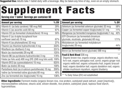 INNATE Response Men's Multivitamin Daily - Iron-Free, 60 Tablets