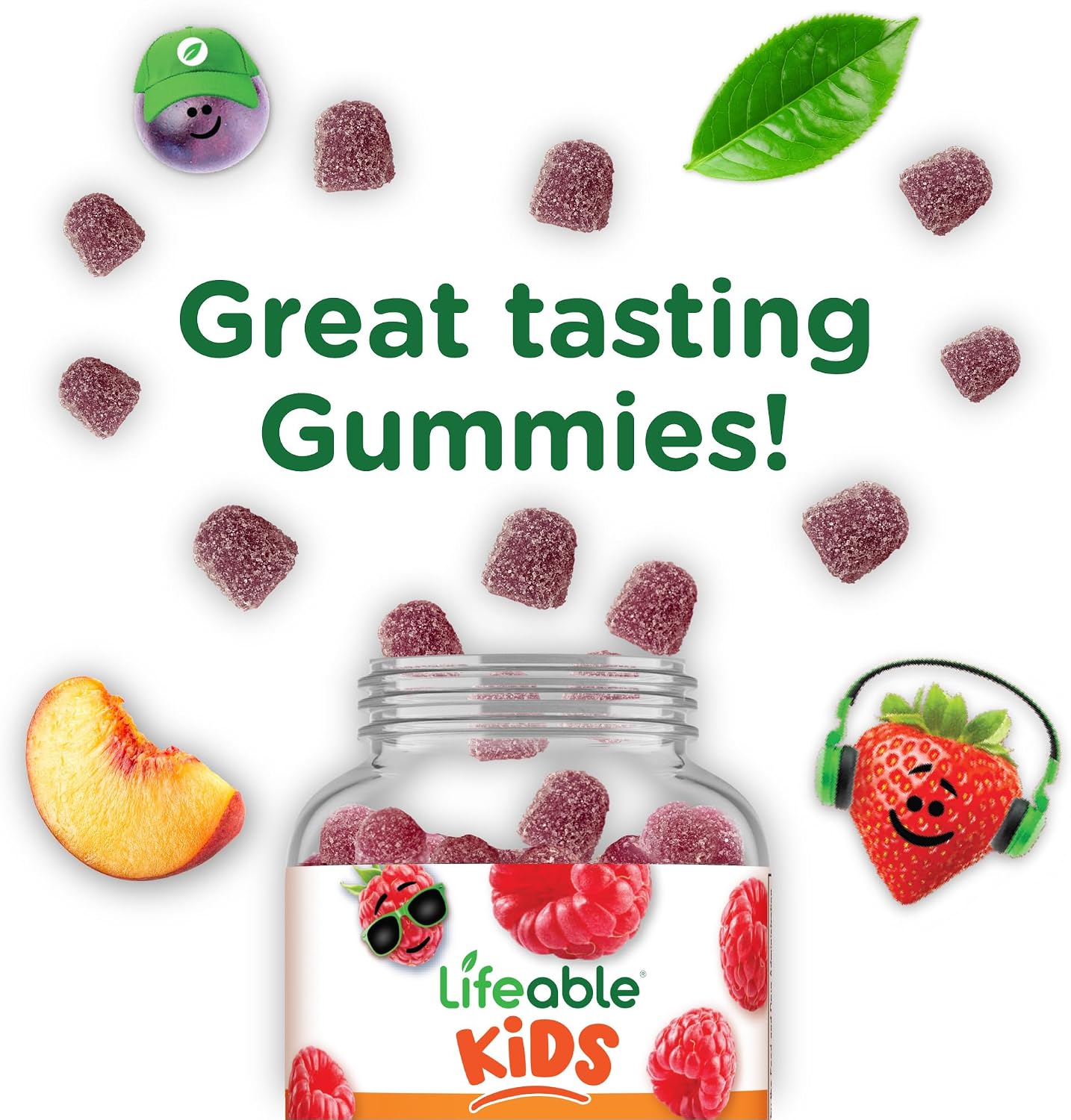 Lifeable Vitamin B Complex for Kids with Vitamin C – Vegan B Complex Gummies – Energy and Nerve Support – 90 Gummies - görsel 8