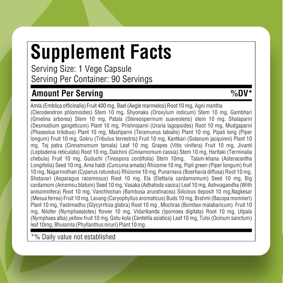 Chywanprash | Traditional Ayurvedic Herbal Blend | Supports General Wellbeing, Vitality & Energy | Vegetarian Capsules | Natural Supplement – 90 Capsules - görsel 3
