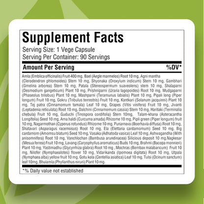 Chywanprash | Traditional Ayurvedic Herbal Blend | Supports General Wellbeing, Vitality & Energy | Vegetarian Capsules | Natural Supplement – 90 Capsules
