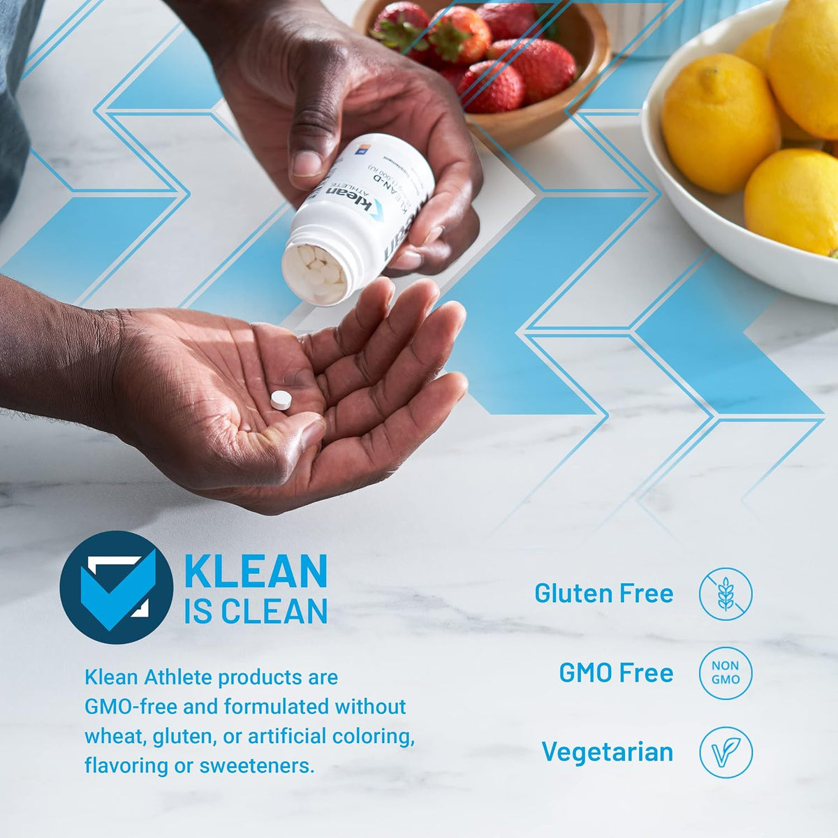 Klean Athlete Klean-D 25 mcg (1,000 IU) - 100 Tablets - görsel 3