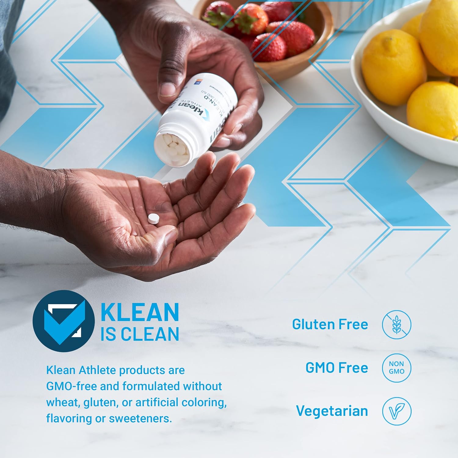 Klean Athlete Klean-D 25 mcg (1,000 IU) - 100 Tablets - görsel 3