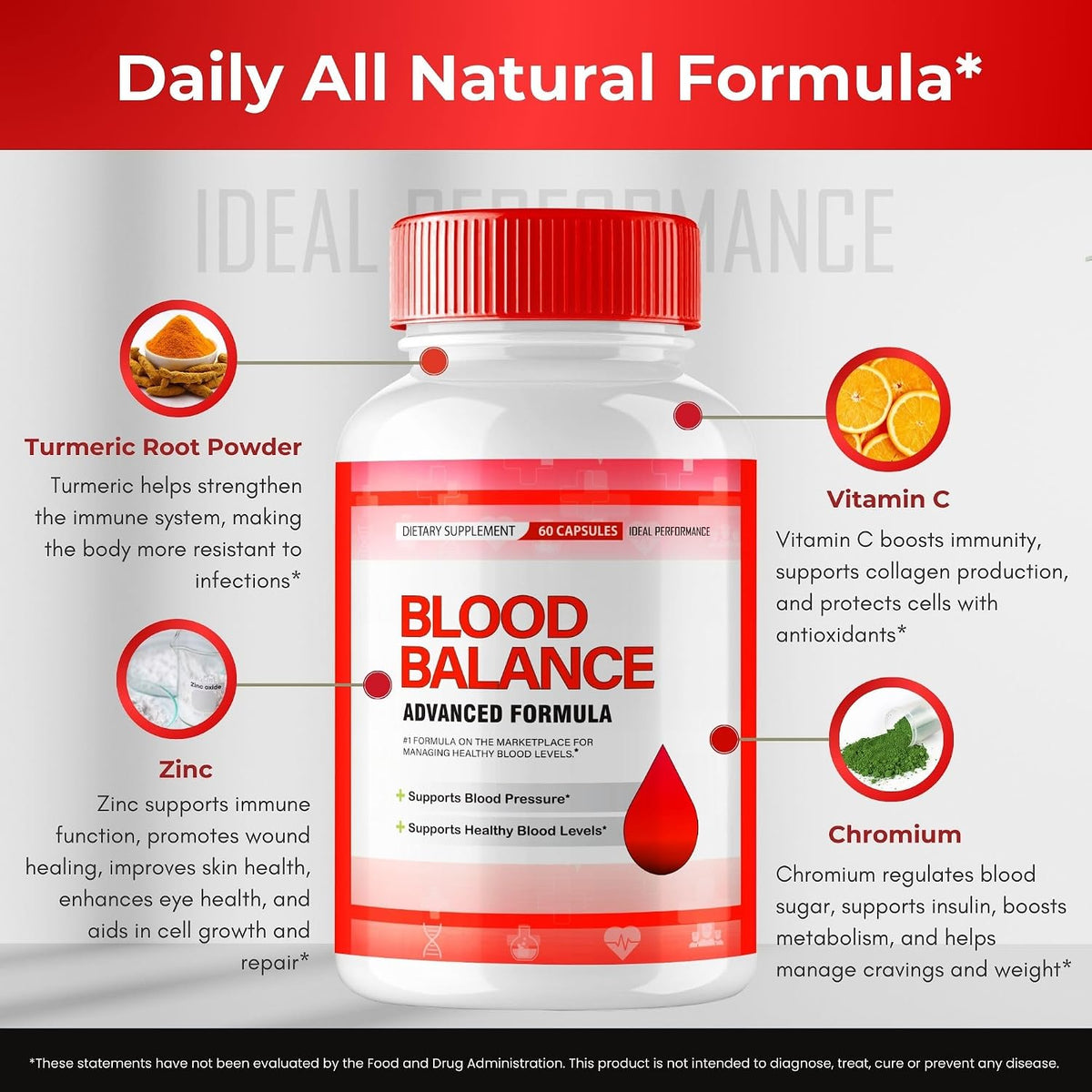 Blood Balance Blood Formula Support Supplement – Extra Strength Capsules - görsel 7