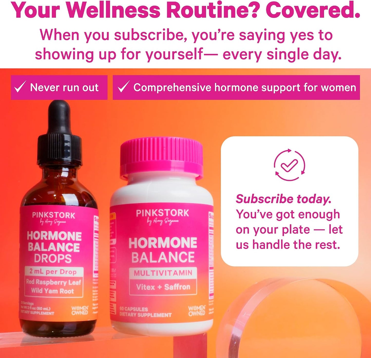 Pink Stork Hormone Balance Drops for Women – 2oz (60ml), 30 Servings - görsel 7