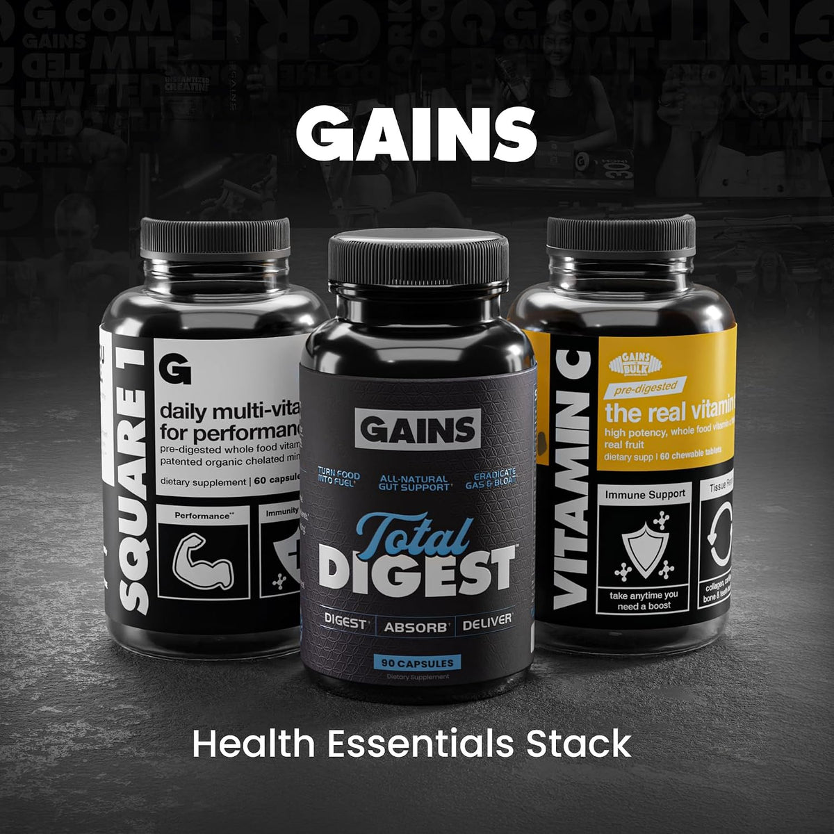 Gains in Bulk Elevated Nootropic Herbal Energy Supplement - 60 Capsules - görsel 7