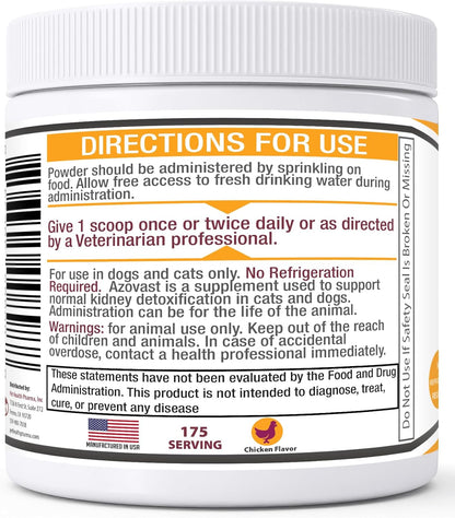 Azovast Powder Kidney Restore & Kidney Support for Dogs & Cats (113 g)