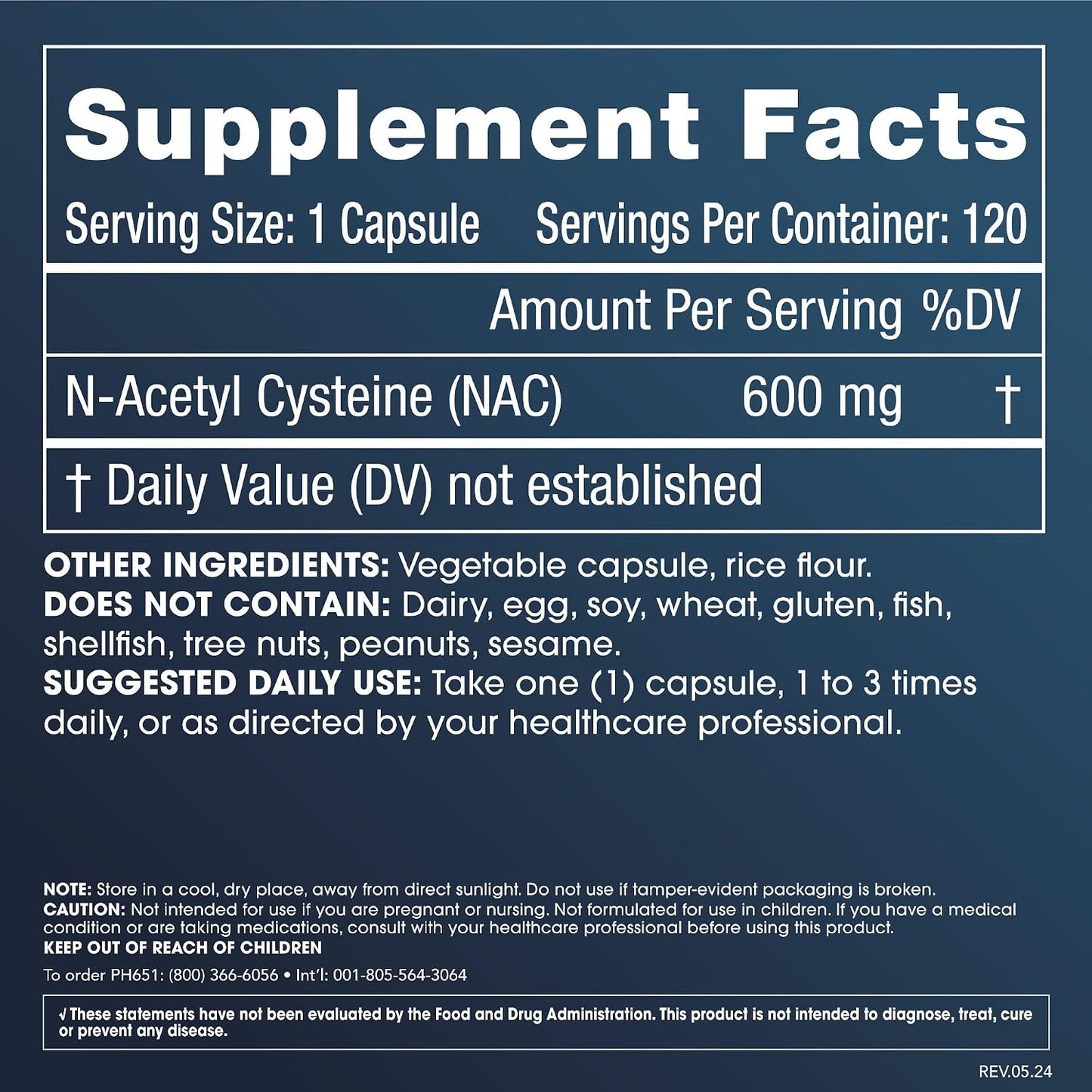 ProHealth Pure Glycine 1000 mg and Pure N-Acetyl Cysteine 600 mg, 120 Capsules Each (2-Pack) – UK - görsel 2