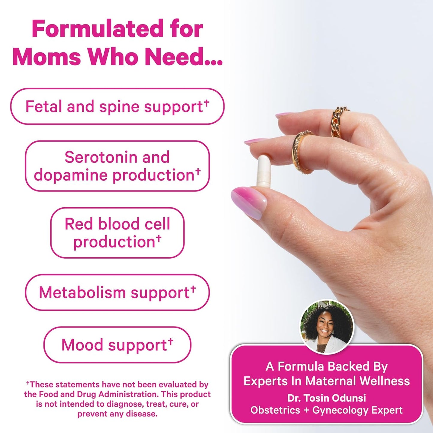 Pink Stork Folate: Methylated Folate Supplement – MTHFR Support, 60 Capsules - görsel 4