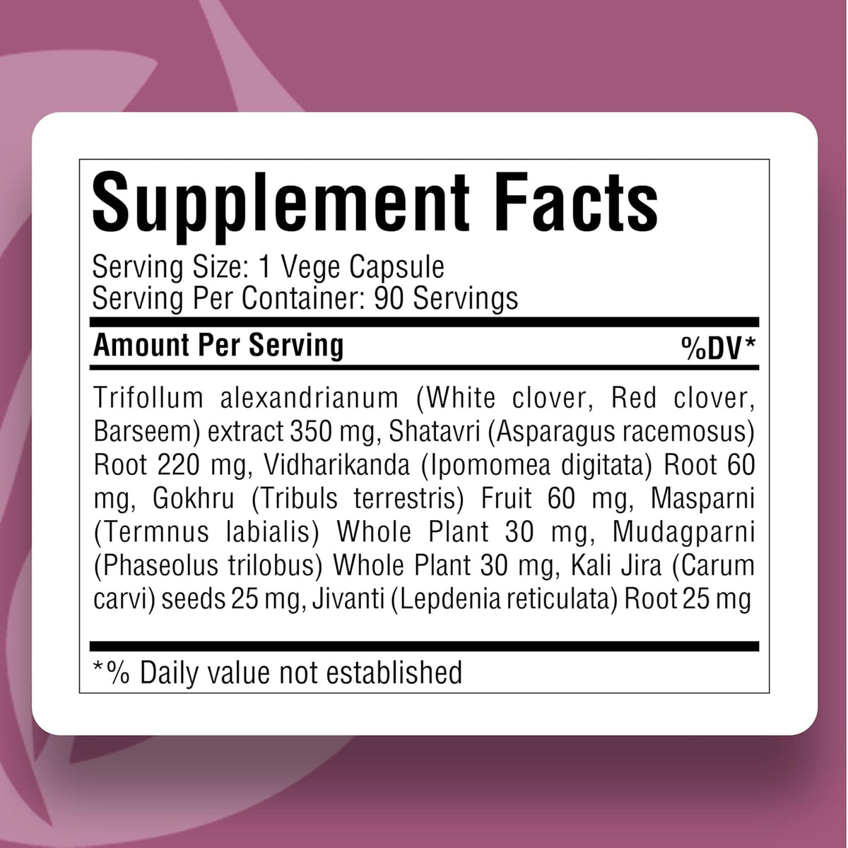 Herbsforever Female 30 Plus Women's Health Multivitamin with Shatavari, Tribulus & Red Clover - 90 Veg Capsules - görsel 3