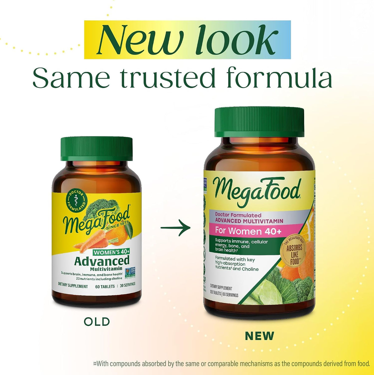 MegaFood Women's 40+ Advanced Multivitamin - 120 Tablets - görsel 2