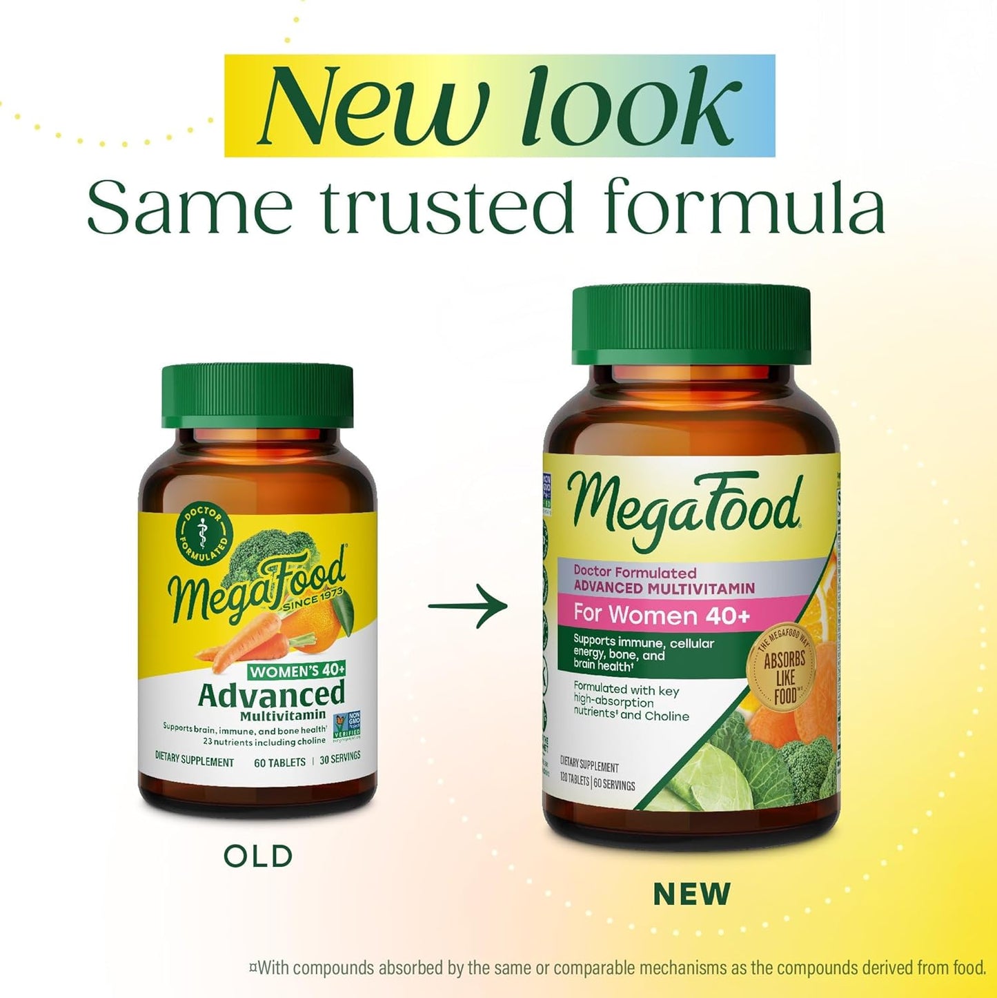 MegaFood Women's 40+ Multivitamin - 60 Tablets - görsel 2