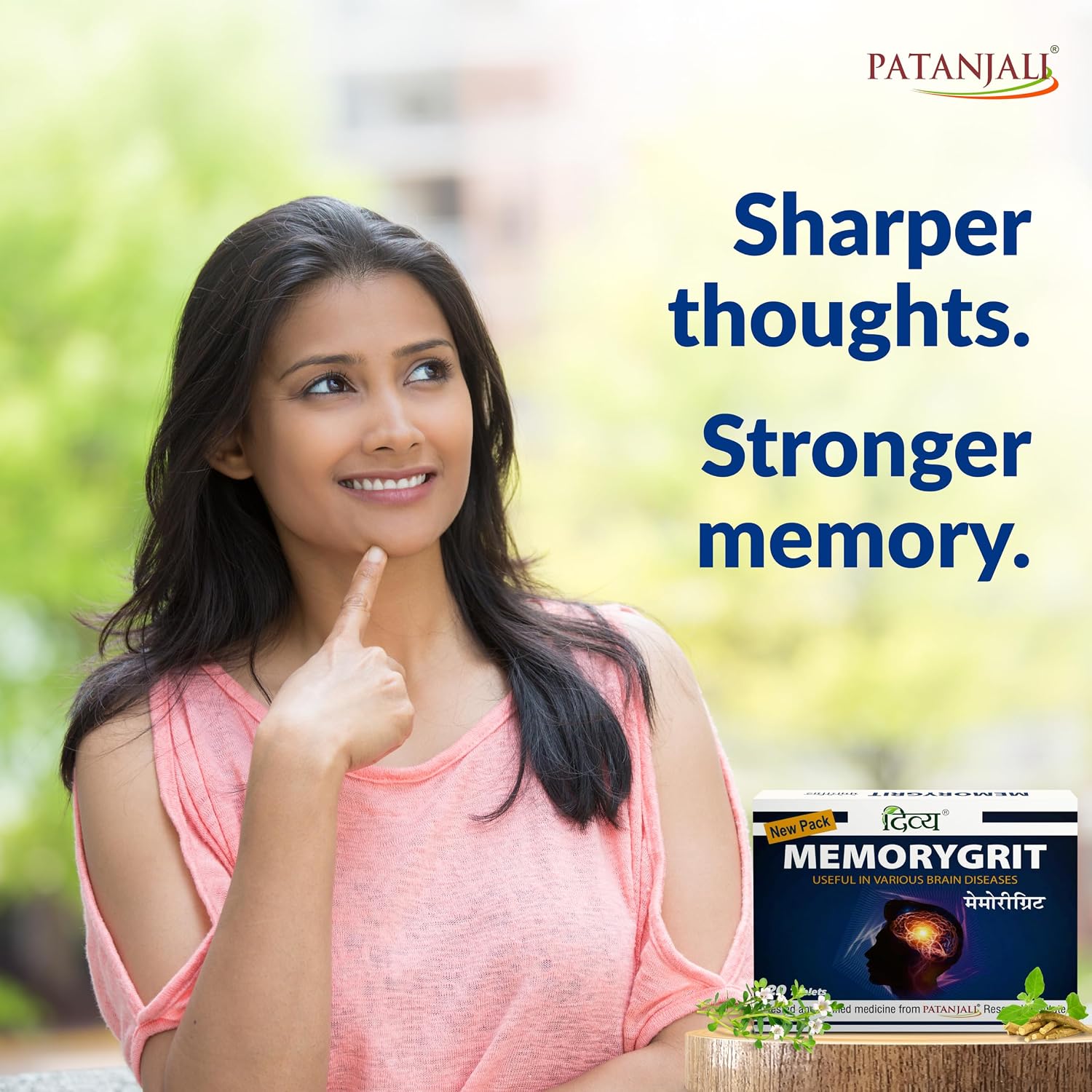 Patanjali Divya Memorygrit – Ayurvedic Food Supplement for Memory, Focus and Brain Health (20 Tablets) - görsel 3