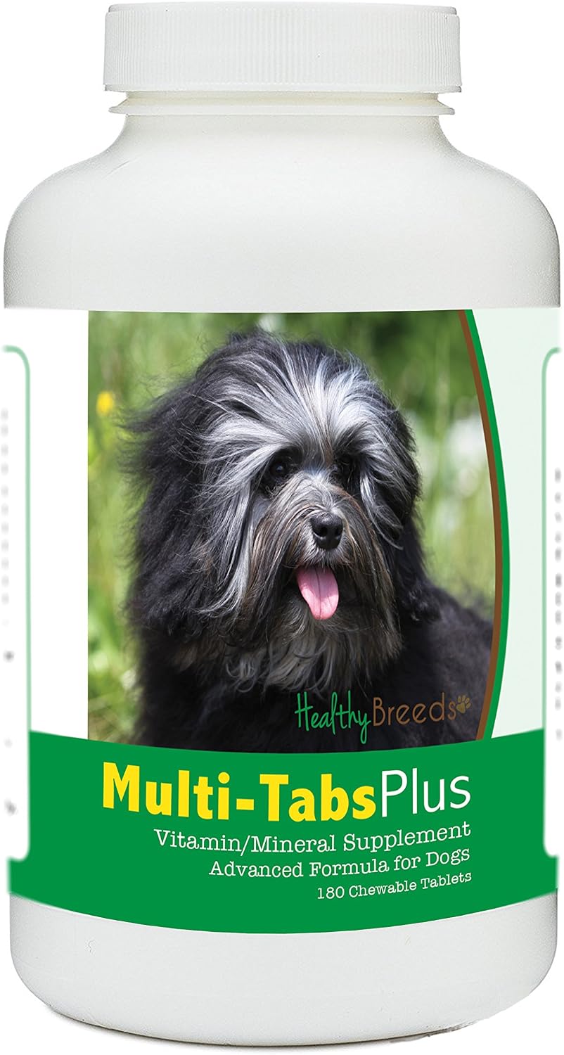 Healthy Breeds Lowchen Multi-Tabs Plus Chewable Tablets – 180 Count - görsel 1
