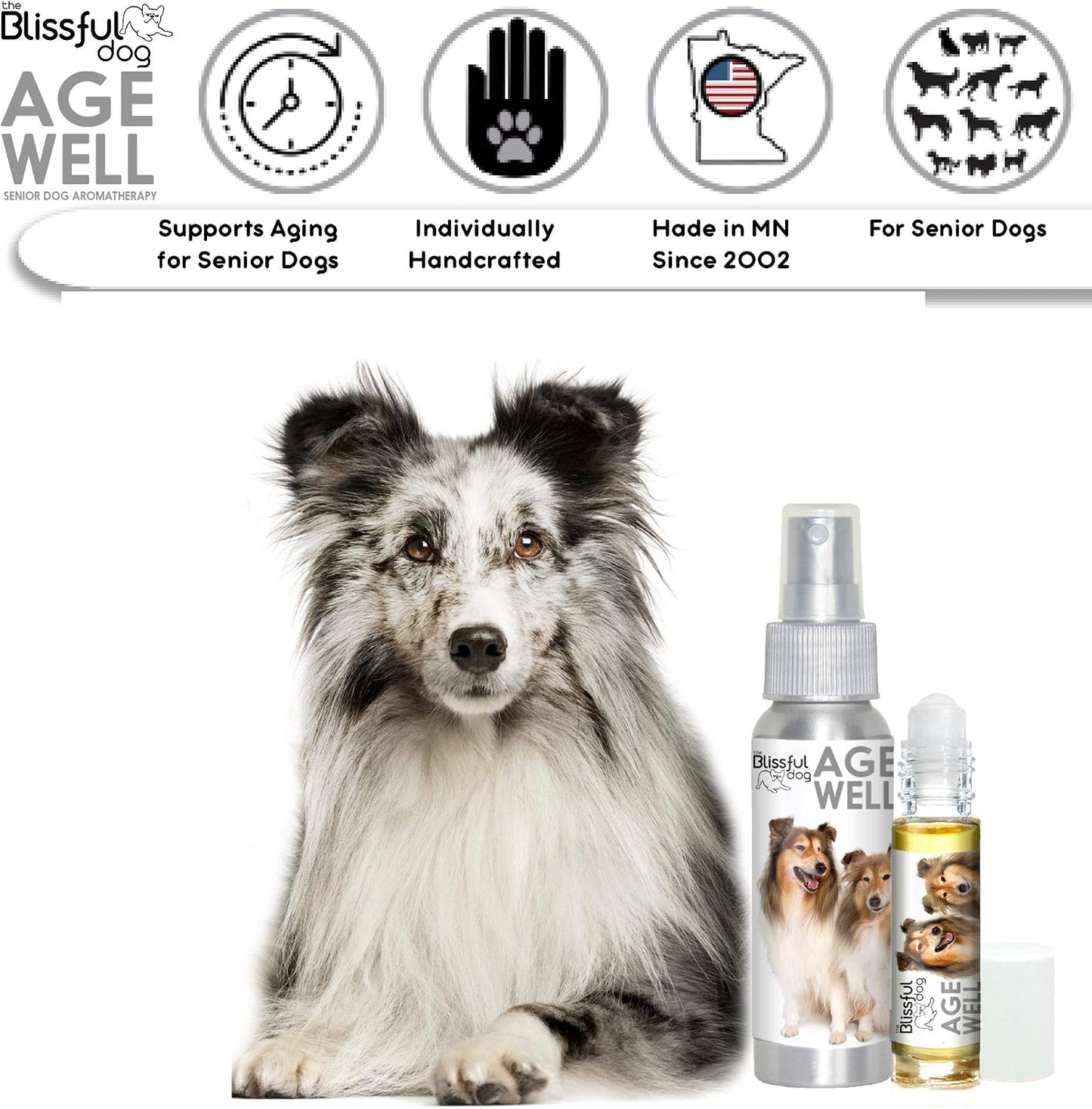 The Blissful Dog Shetland Sheepdog Age Well Spray Aromatherapy - görsel 3