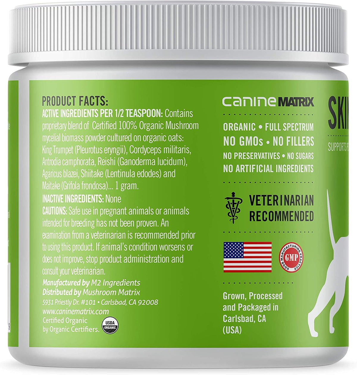 Canine Organic Mushroom Powder Skin and Coat Supplement, 200 Grammes (Packaging May Vary) - görsel 8