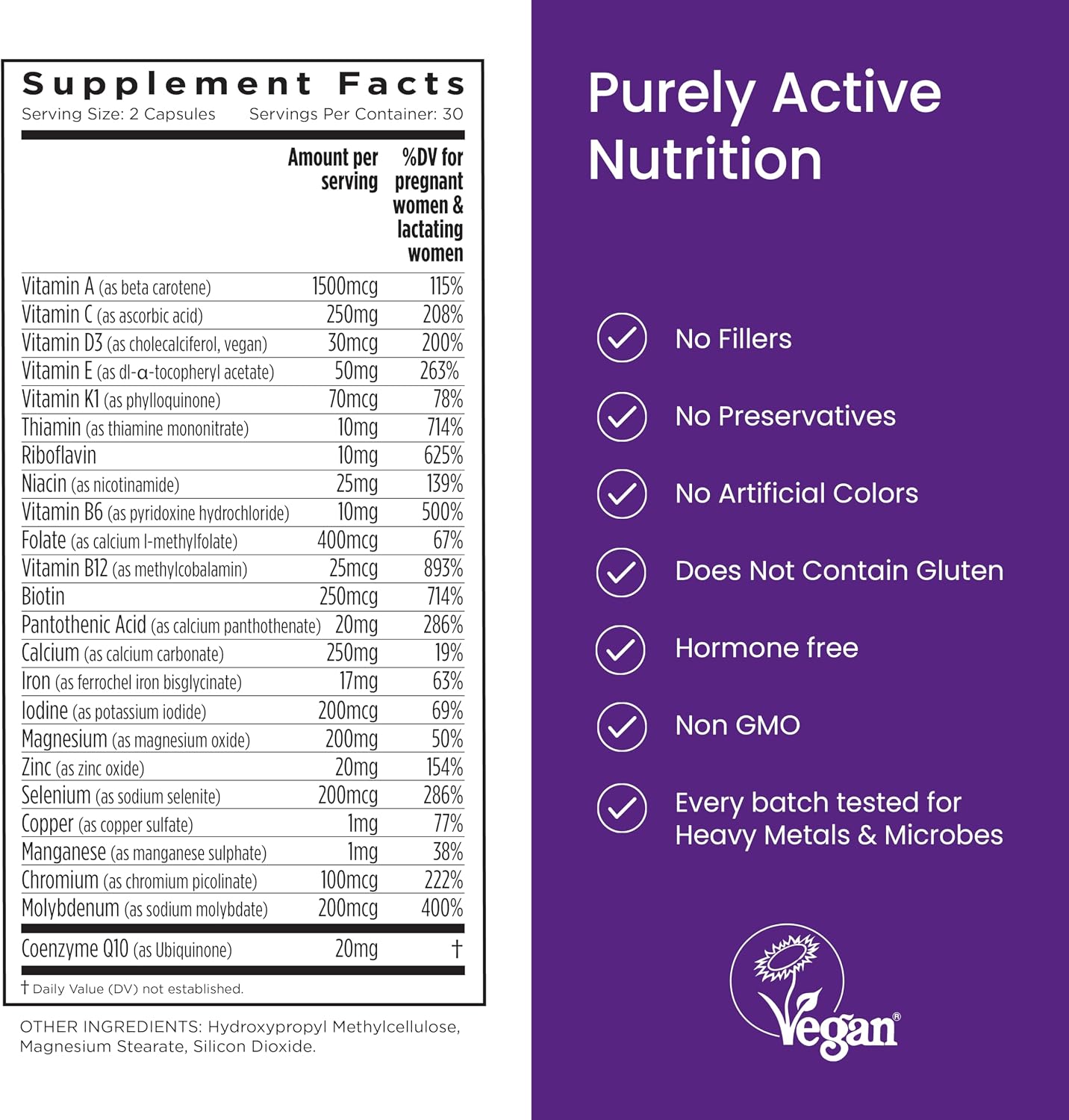 Proceive Breastfeeding Vitamins for New Mum, Postnatal Supplement, Vegan, 60 Capsules - görsel 7